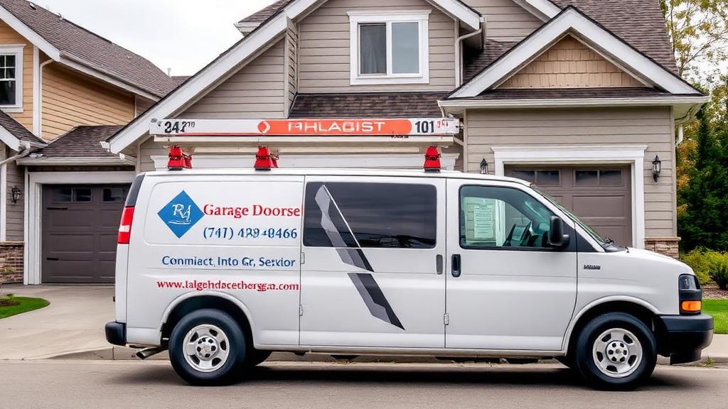 Princeton Garage Doors service van ready for same-day repairs